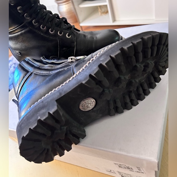 BALMAIN PARIS COMBAT BOOTS - Picture 4 of 6